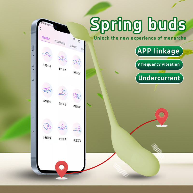Spring Buds Sex Toys Vibrator APP Control Couple Vibrator