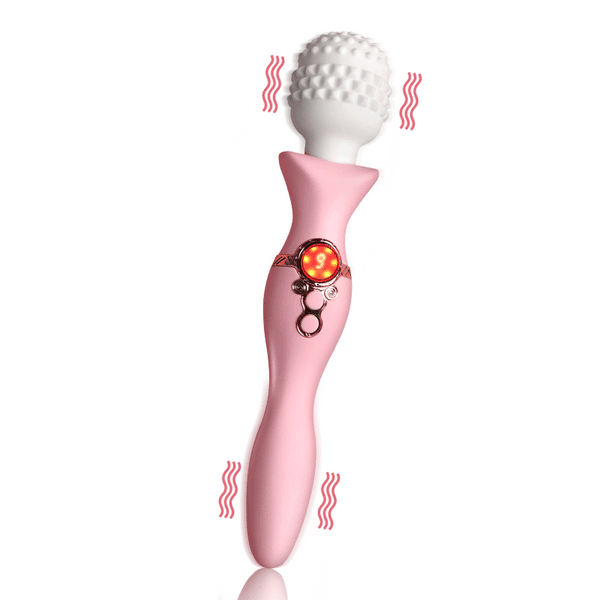 Night Sakura Double-Head Vibrating AV Stick – Multi-Frequency Soft & Silent Female Massager