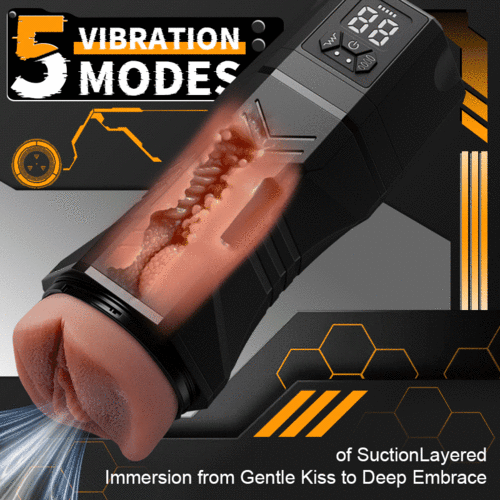 【Tighter Than Ever】Captain Titan – Masturbator with 5 Suction Levels, 9 Vibration Modes, Realistic Riding & Squeezing Ac