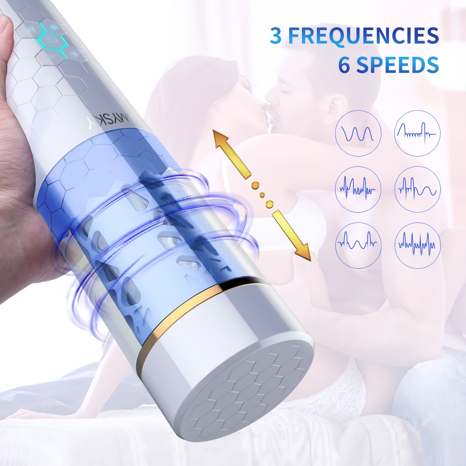 Private Enjoyment Fun OmySky Knife Kite Male Bluetooth Rechargeable Rotating Fully Smart Electric Vibrator