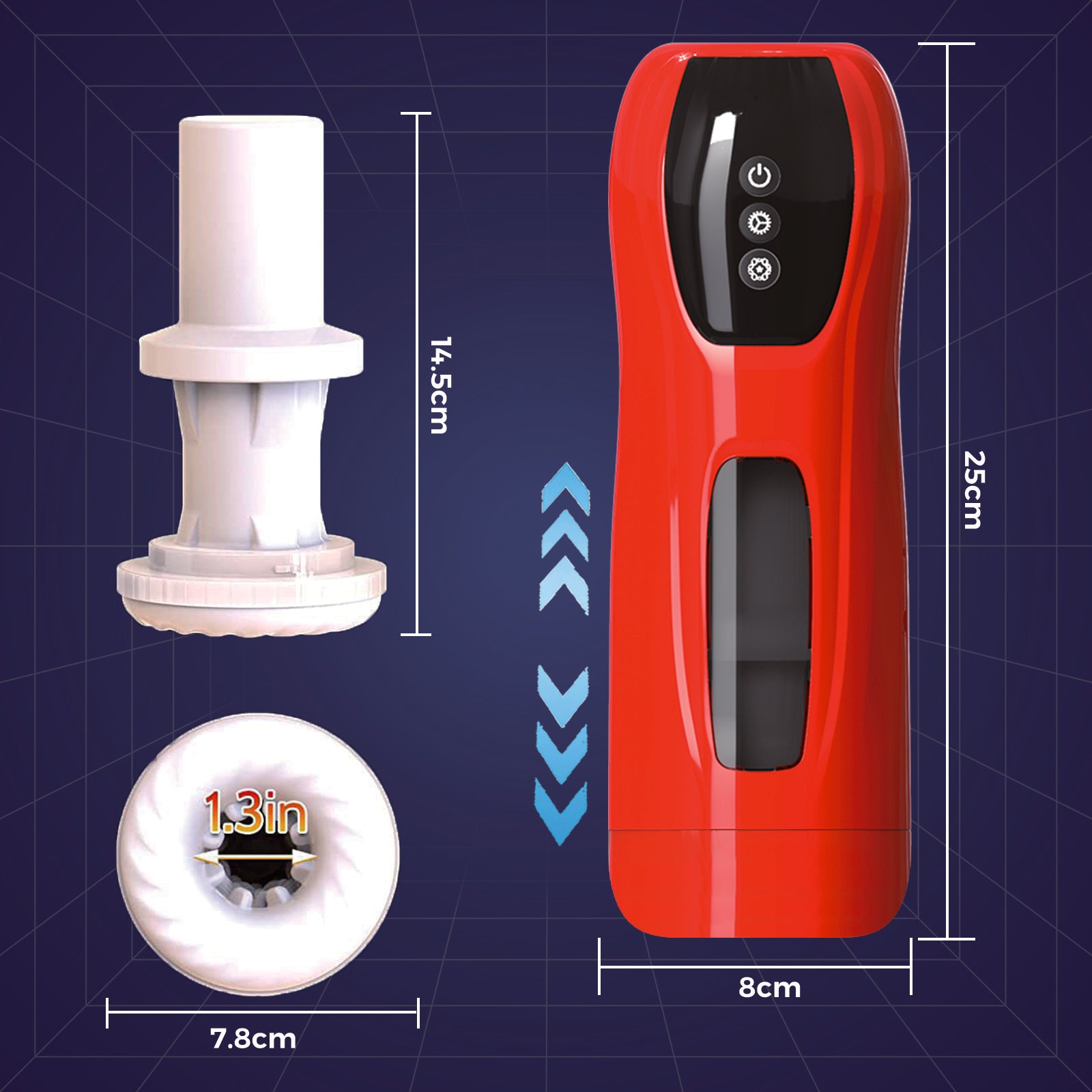Secret Flame Airplane Cup Fully Automatic Telescopic Vibration Male Training Masturbator Adult Sex Toy