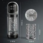 【6.02 IN Depth】 Night Elf 7 Rotation Suction Vacuum Pumps Masturbator Pocket Pussy Adult Male Sex Toys