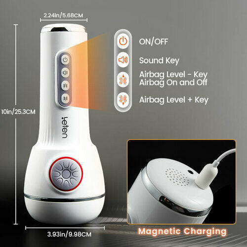 【50% Off】Leten Automatic Masturbator 10 Squeezing Sucking Vibrating Sensations  Male Sex Toy