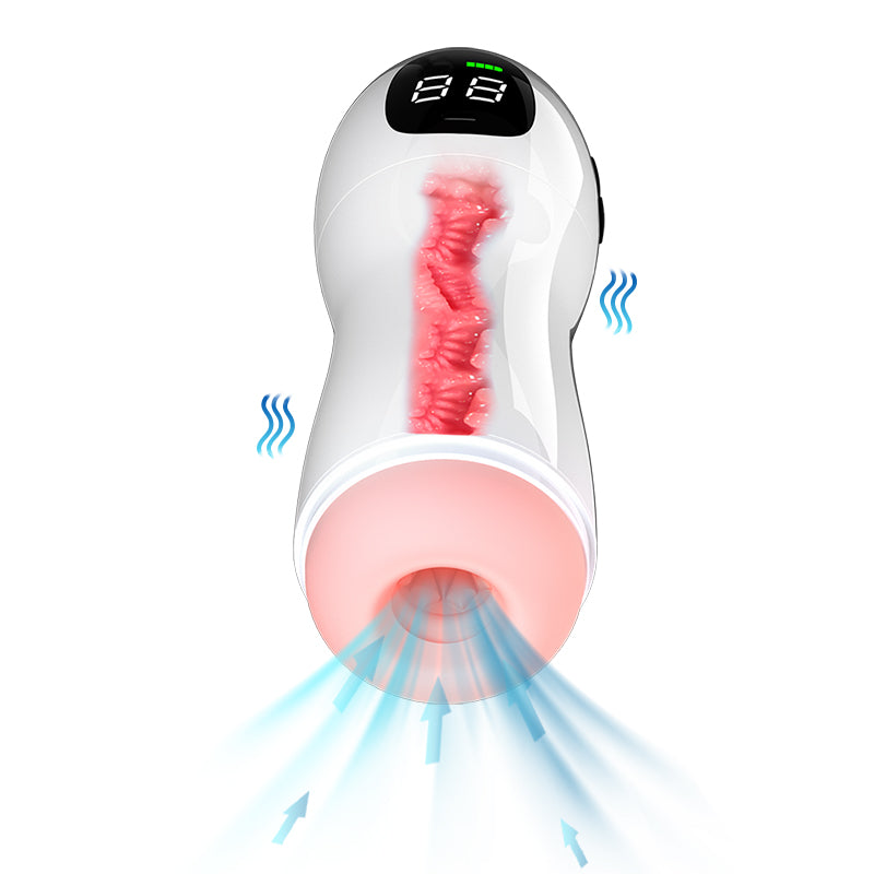 Ideal Sucking Cup for Men, Handheld Electric Airplane Cup, Vibration Pronunciation, Oral Love Airplane Cup